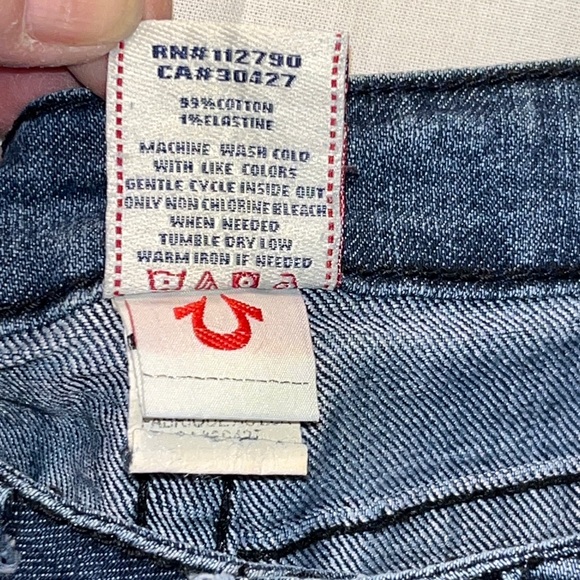 NWT True Religion Joey Super T Studded Jeans Size 27/32 - Picture 6 of 11